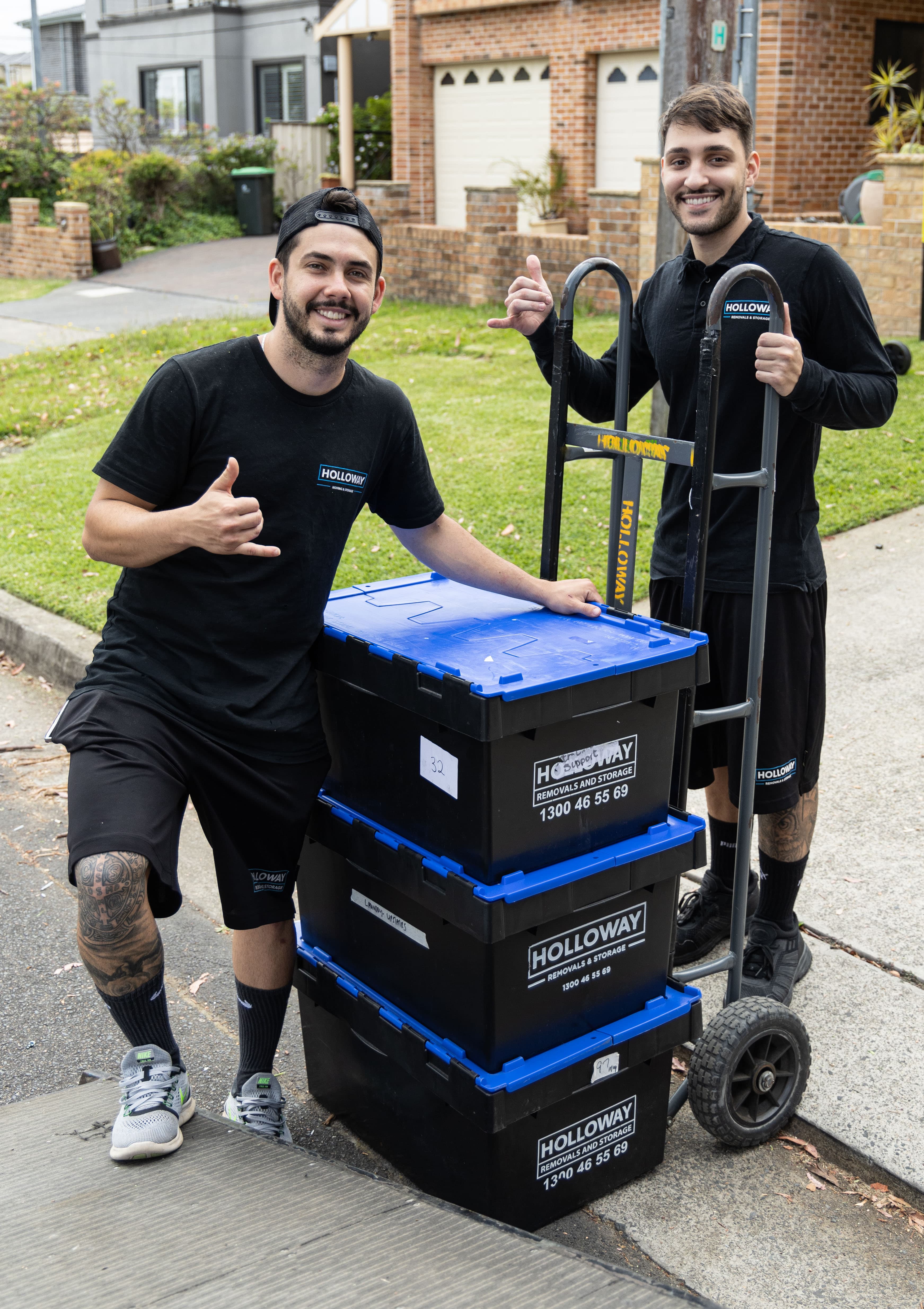 Removalists Loading Crates