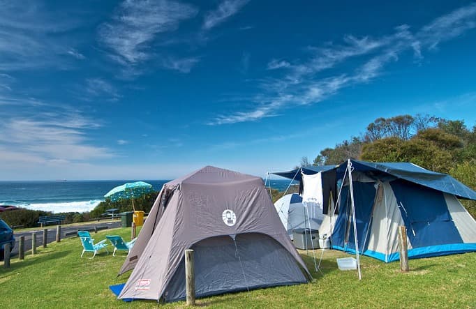 Tents in Frazer campground