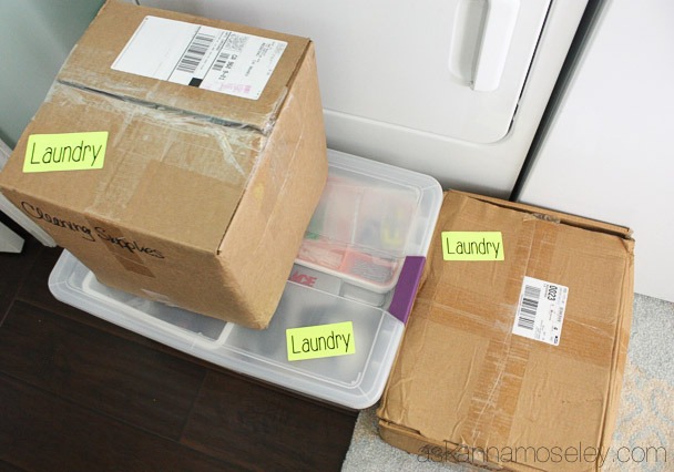 labelled boxes