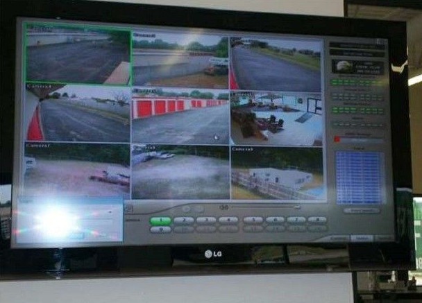 CCTV Cameras in Storage Warehouse