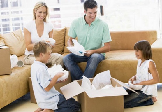 Family in Surry Hills Packing their Items in a Box