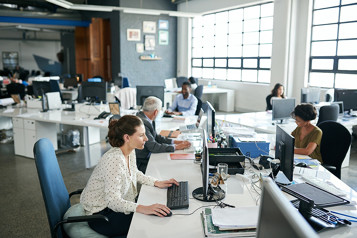 office with people working at desks